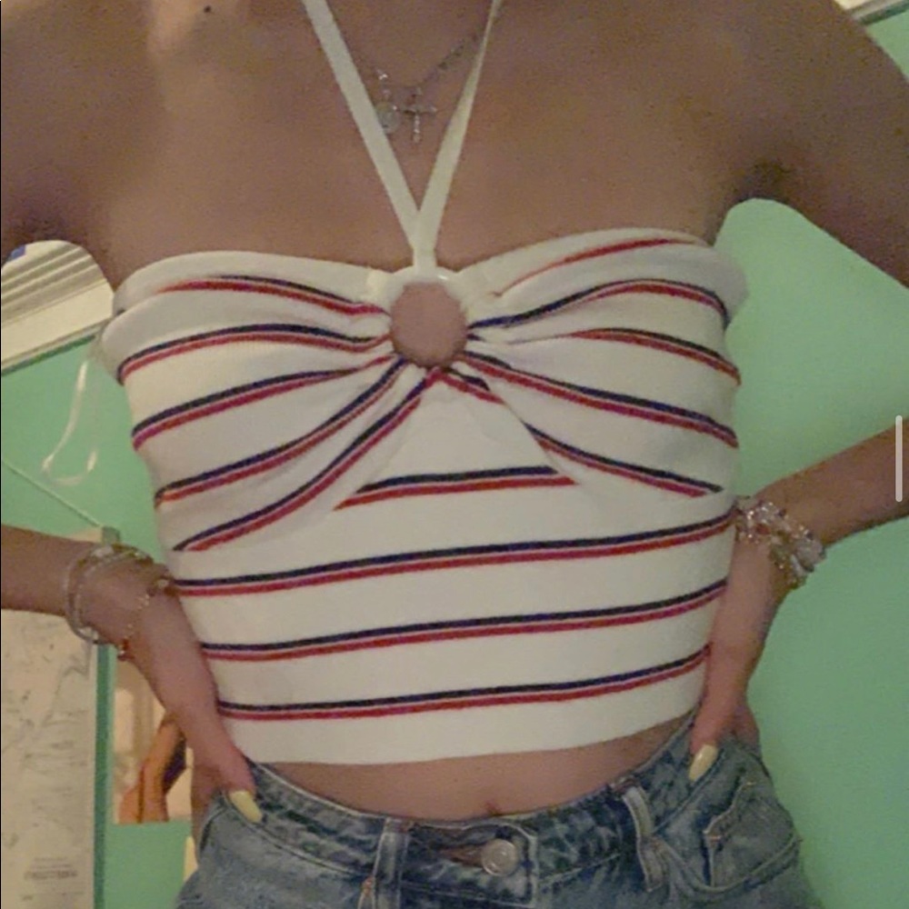 Pacsun Halter Strap Ring Top